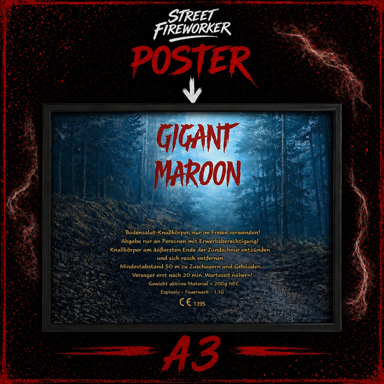 „Gigant Maroon“ Poster 💥🔥