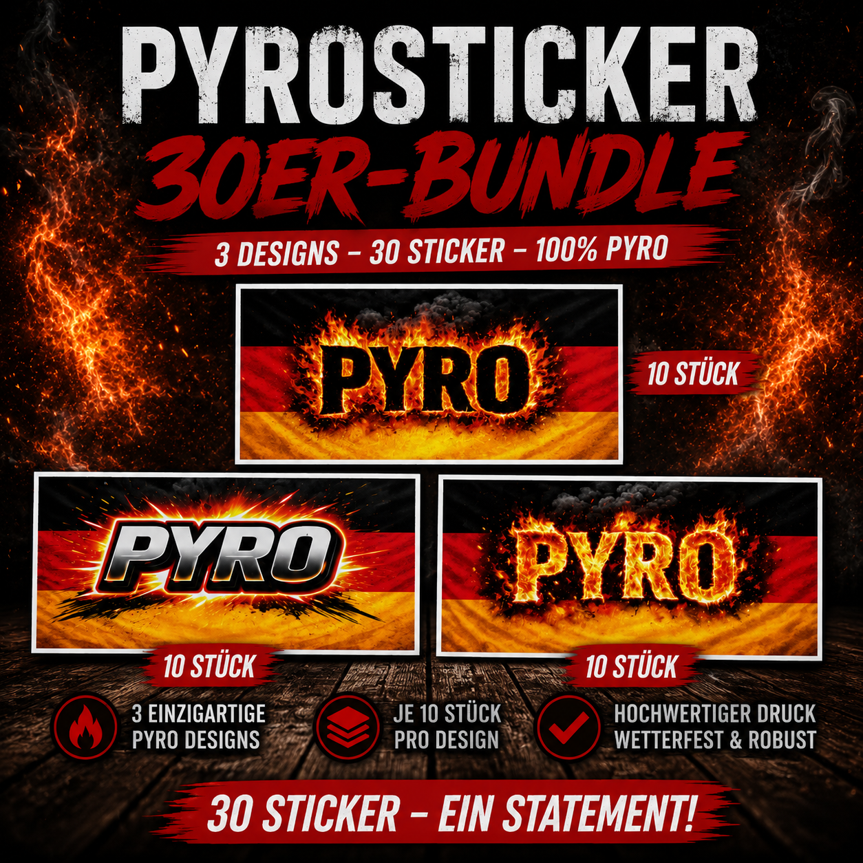 PyroSticker Deutschland Bundle