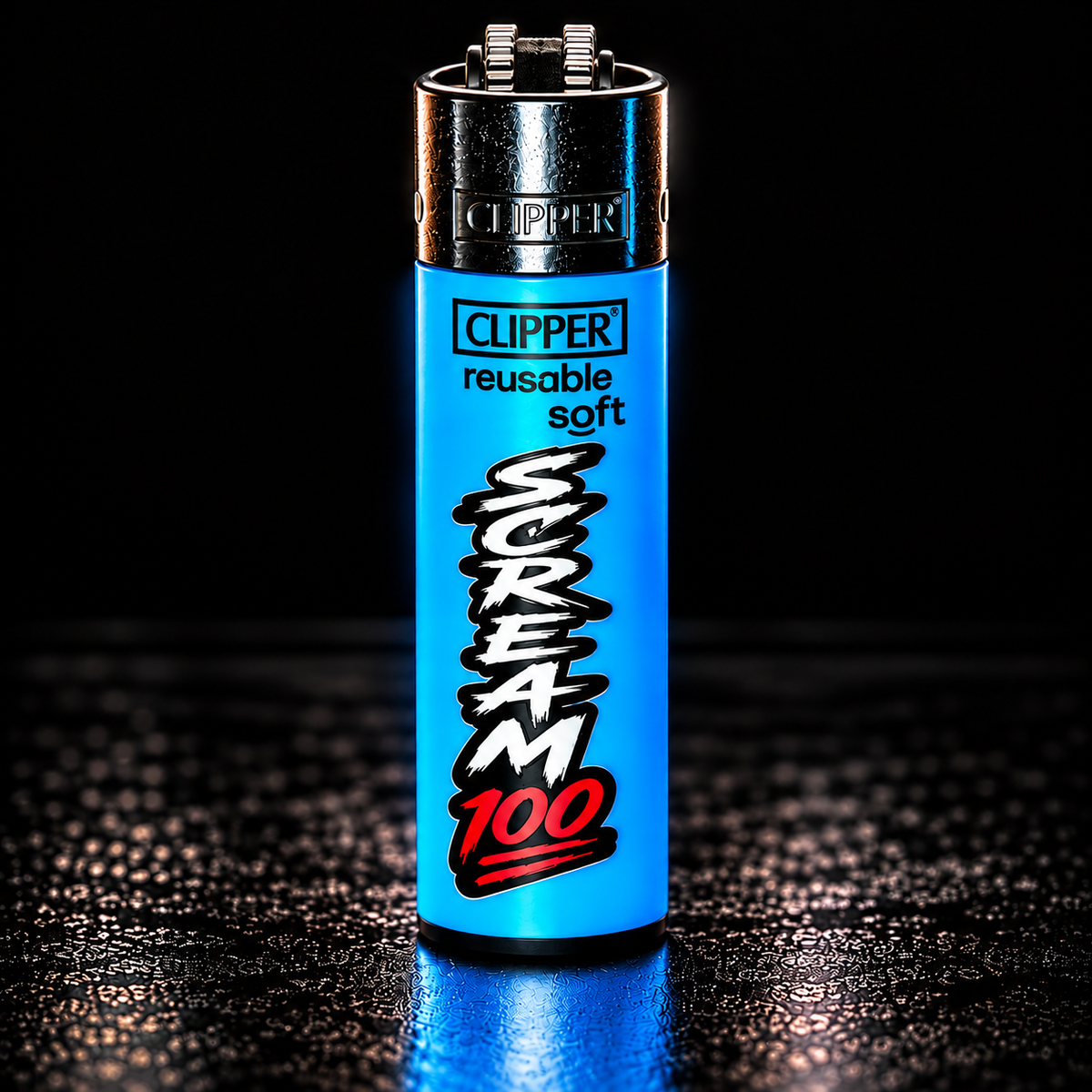 Scream 100 Clipper Feuerzeug – Pyro Edition | 4 Farben