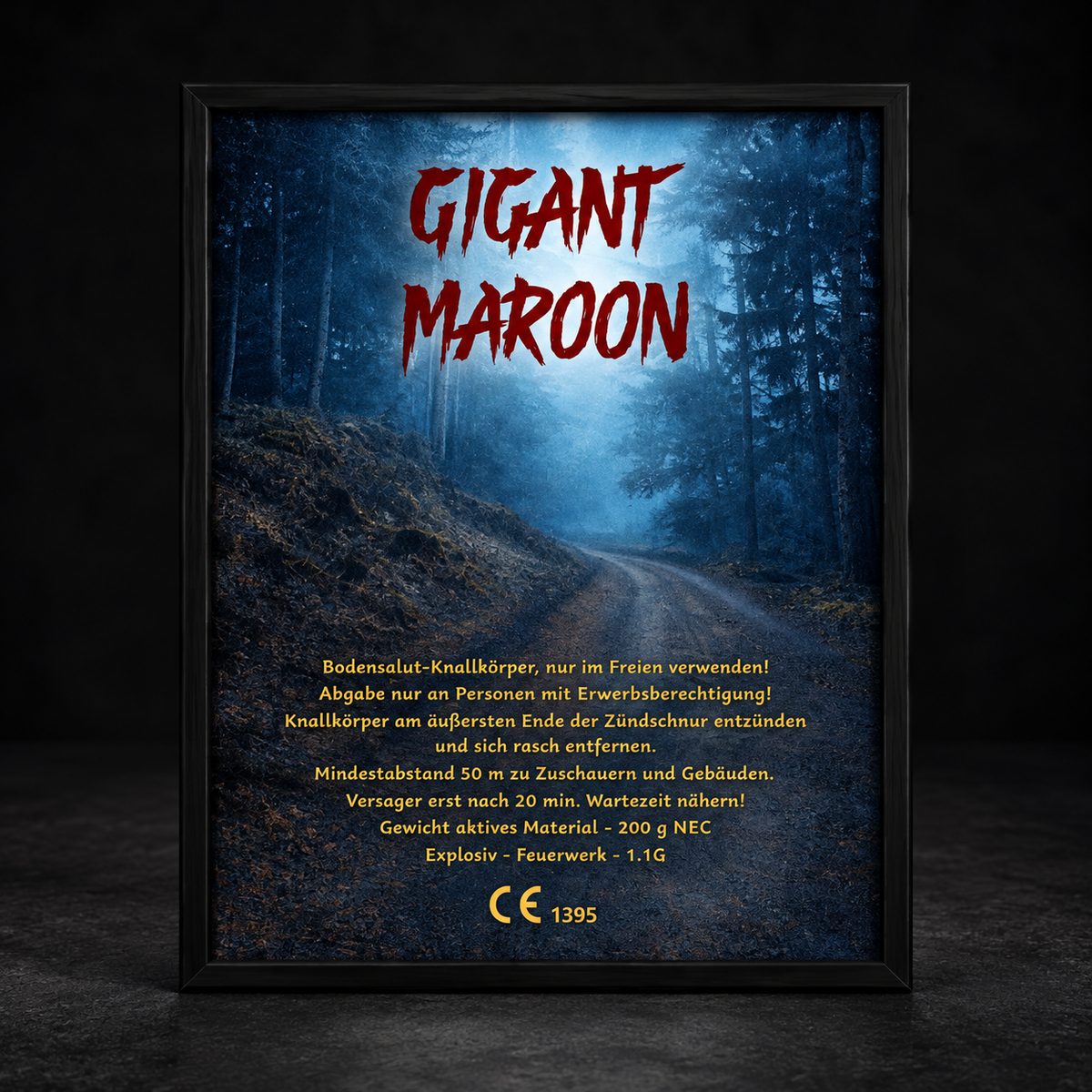 „Gigant Maroon“ A3 Poster