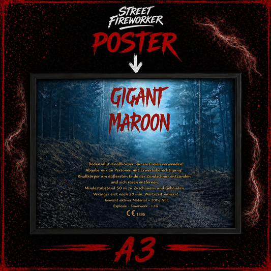 „Gigant Maroon“ Poster 💥🔥