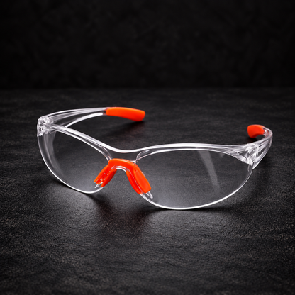 Schutzbrille (Anti-Beschlag) Orange/Schwarz