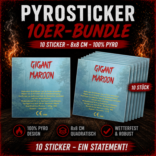 Gigant Maroon – PyroSticker Bundle 💥🔥