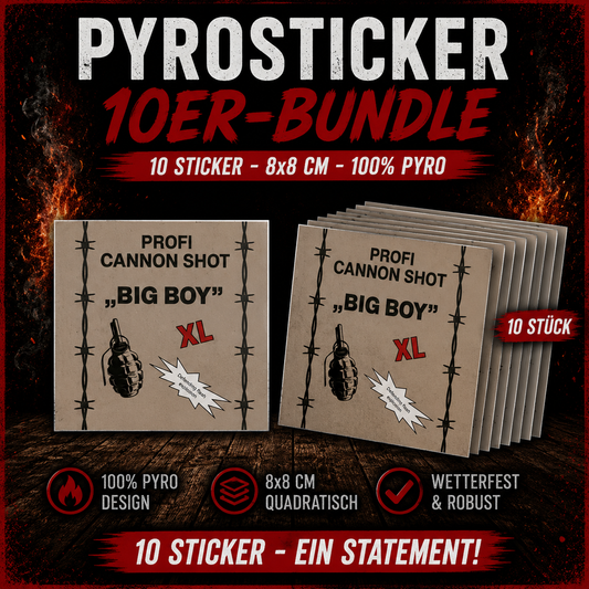Profi Cannon Shot „BIG BOY“ XL – PyroSticker Bundle 💥🔥