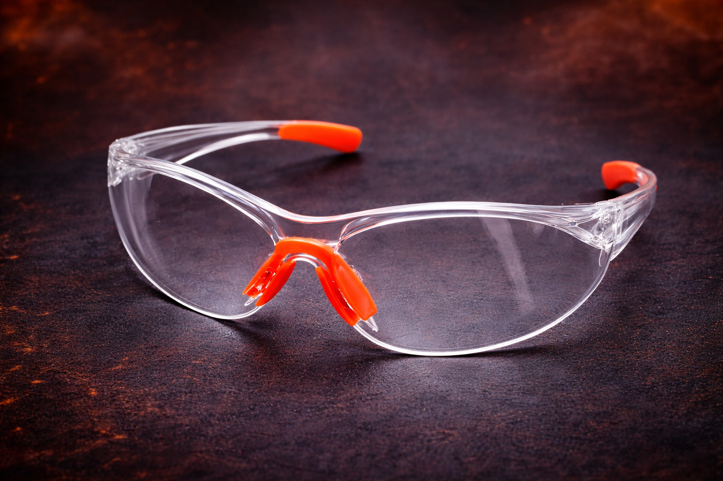 Schutzbrille (Anti-Beschlag) Orange/Schwarz