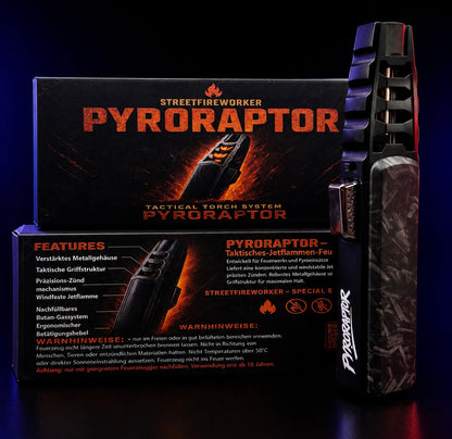 PYRORAPTOR - Jetflammen Feuerzeug aus MetallI