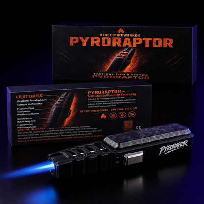 PYRORAPTOR - Jetflammen Feuerzeug aus MetallI