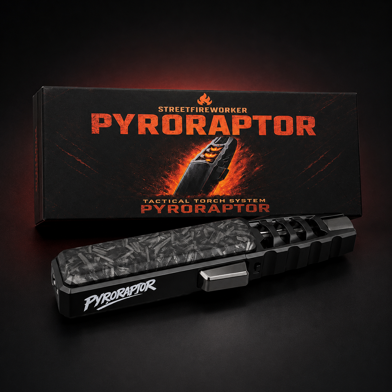 PYRORAPTOR - Jetflammen Feuerzeug aus MetallI