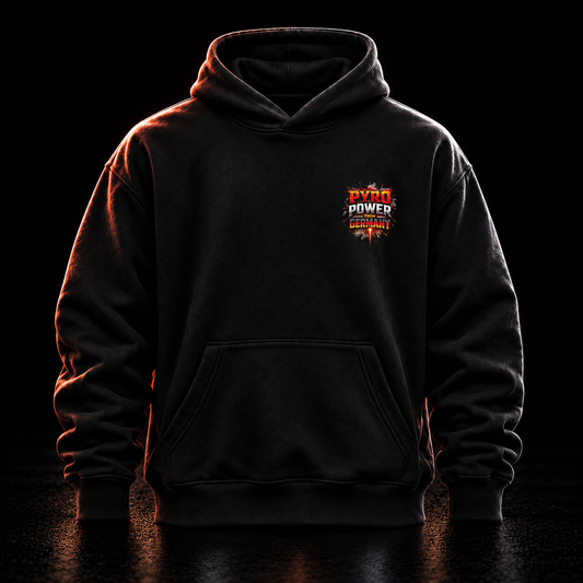 PYRO POWER FROM GERMANY™ Premium Heavyweight Hoodie | 500 GSM Teddyfleece