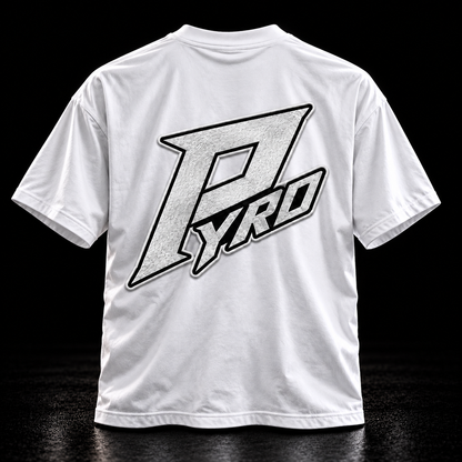 PYRO Heavyweight T-Shirt Weiß – 260 GSM | Premium Stick