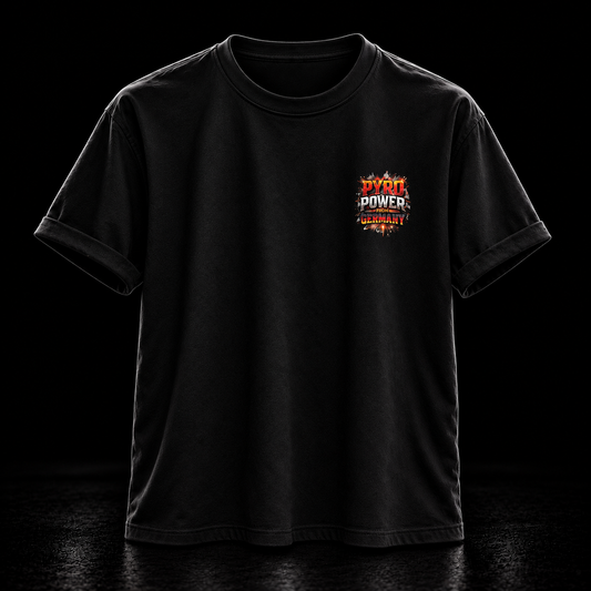PYRO POWER FROM GERMANY Premium Heavyweight T-Shirt – 260 GSM