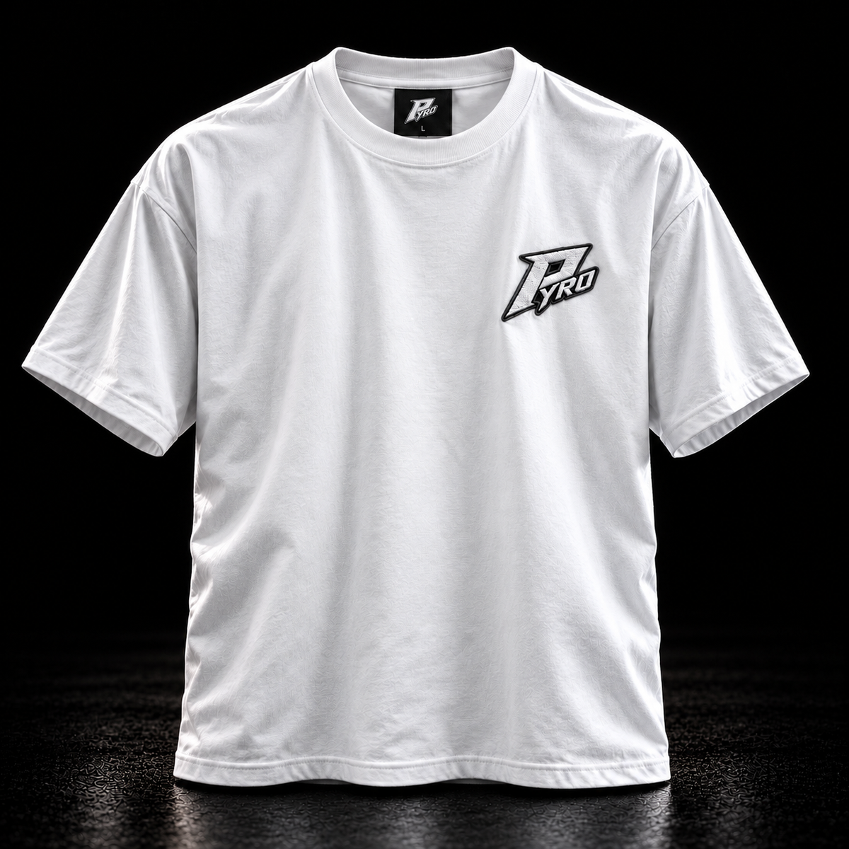PYRO Heavyweight T-Shirt Weiß – 260 GSM | Premium Stick
