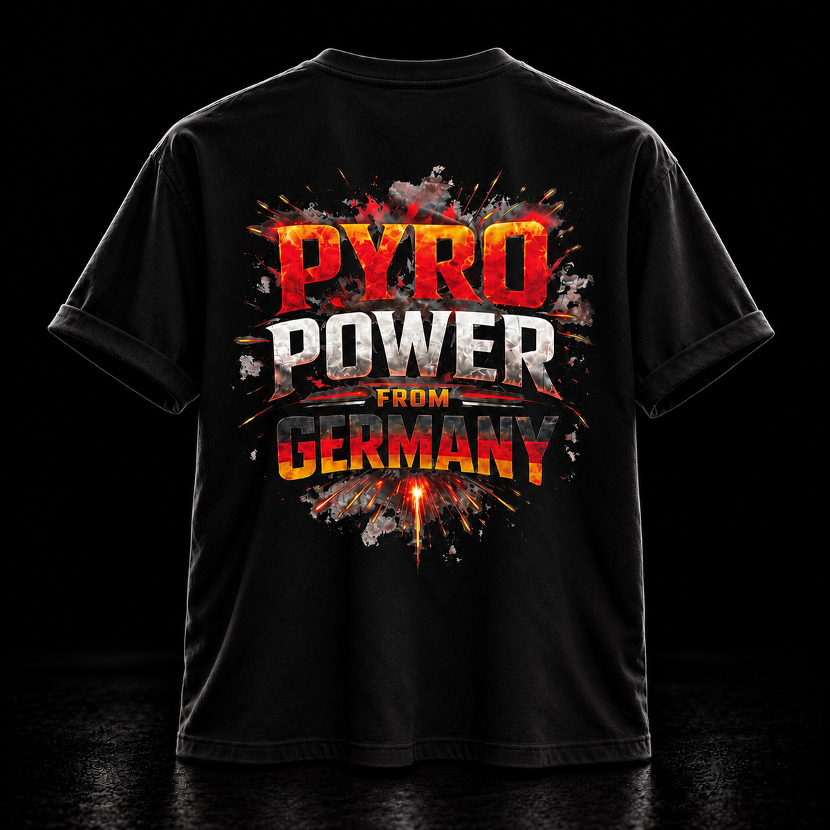 PYRO POWER FROM GERMANY Premium Heavyweight T-Shirt – 260 GSM
