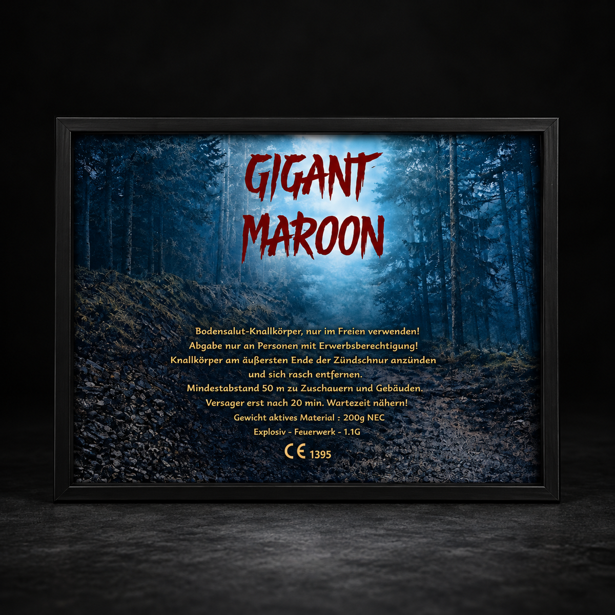 „Gigant Maroon“ Poster