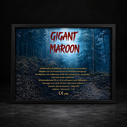 „Gigant Maroon“ Poster