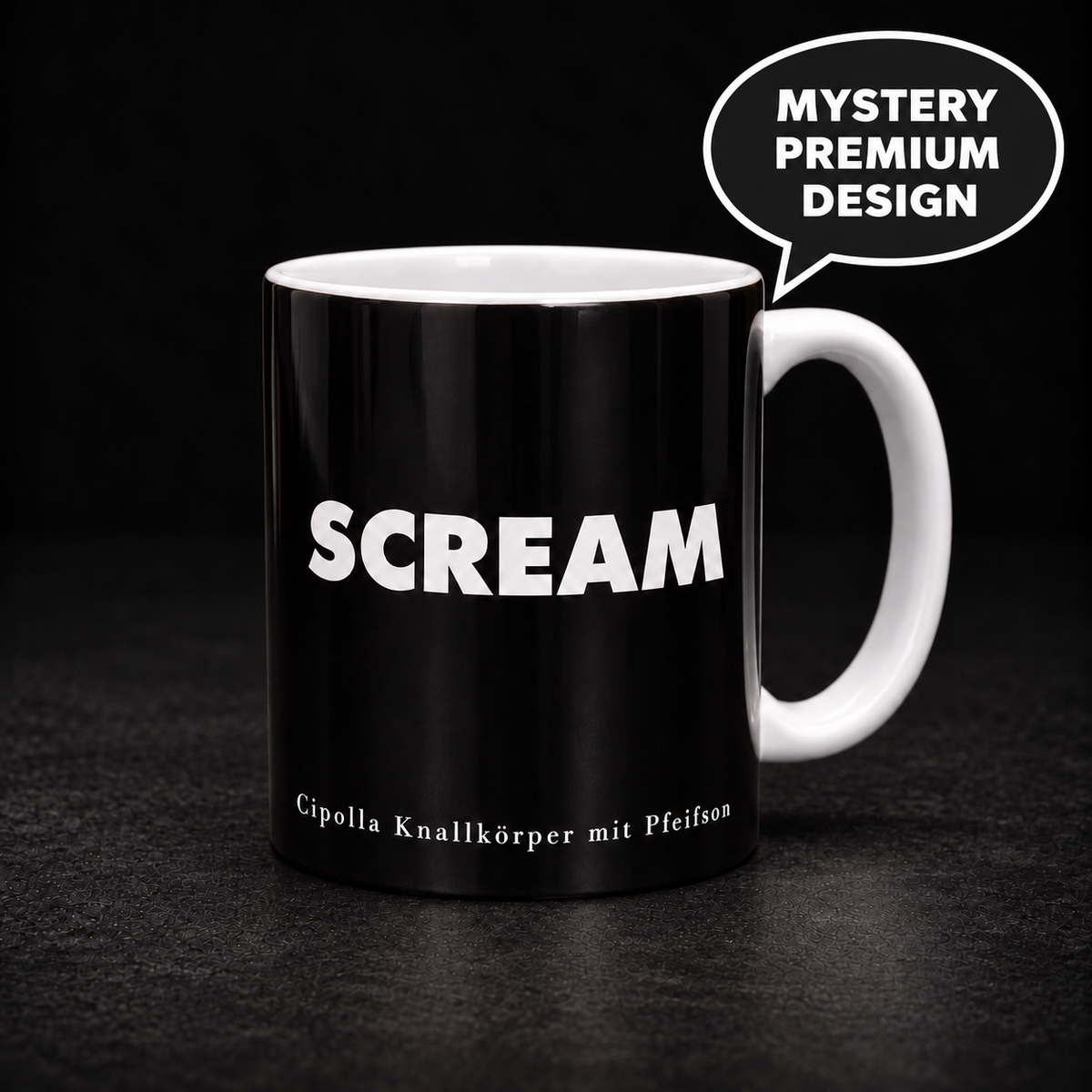 Mystery Premium Design Tasse – „SCREAM“