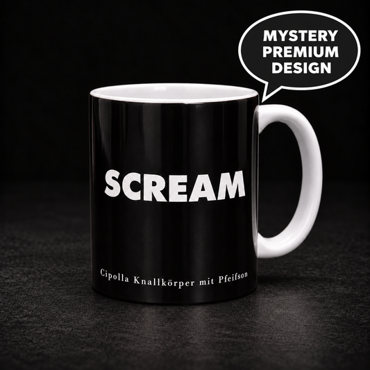 Mystery Premium Design Tasse – „SCREAM“