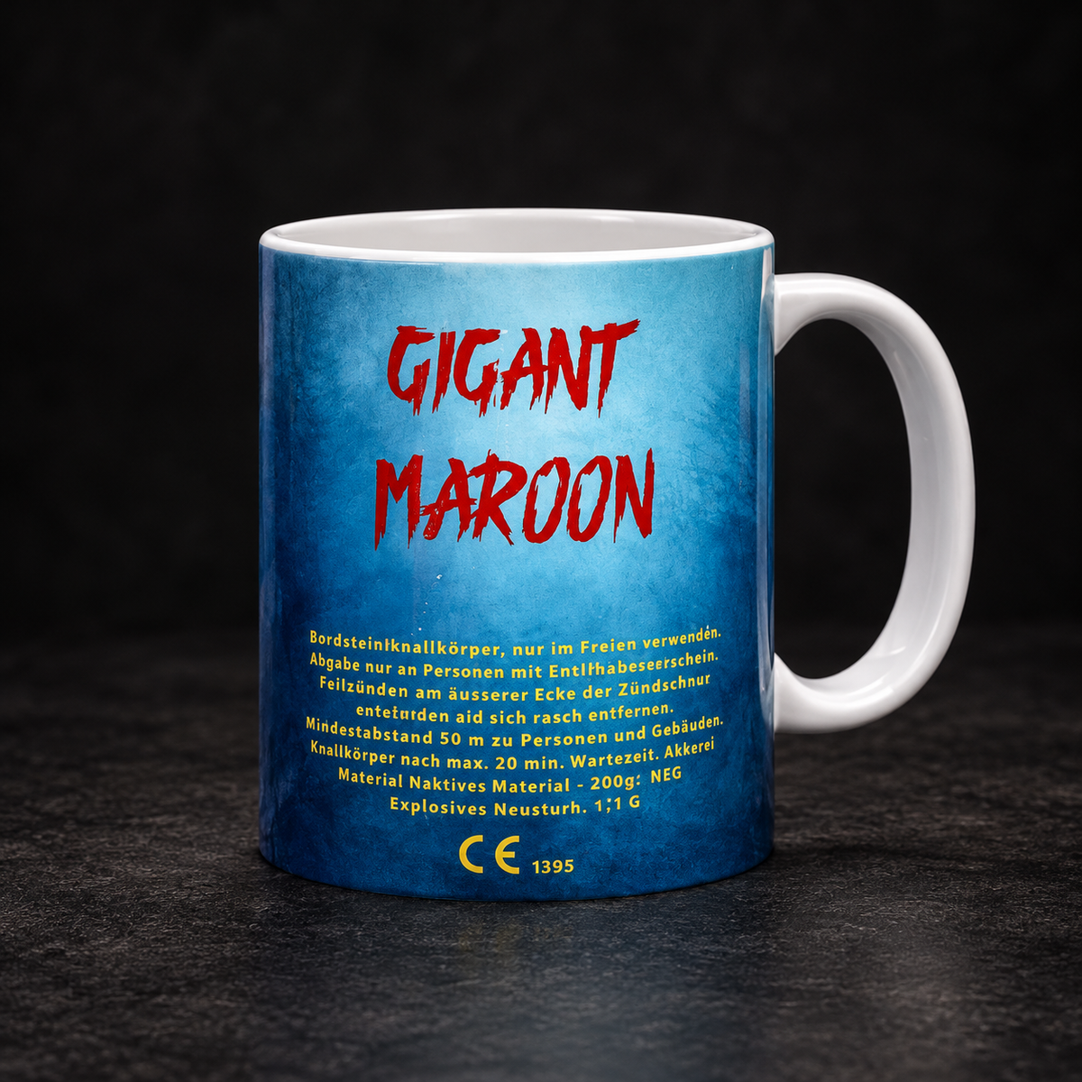 Premium Design Tasse – „GIGANT MAROON“