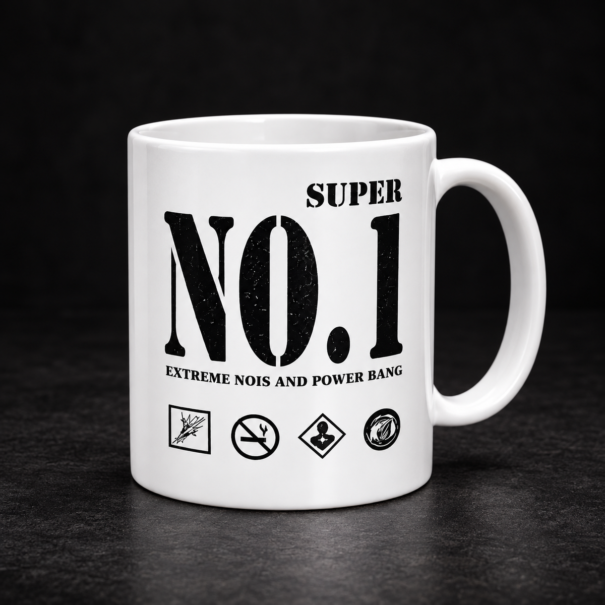 Premium Design Tasse – „SUPER NO.1“