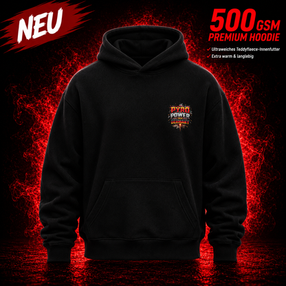🔥 PYRO POWER FROM GERMANY™ Premium Heavyweight Hoodie | 500 GSM Teddyfleece