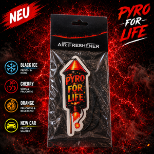 PYRO FOR LIFE Auto Duftbaum | Black Ice, Cherry, Orange & New Car