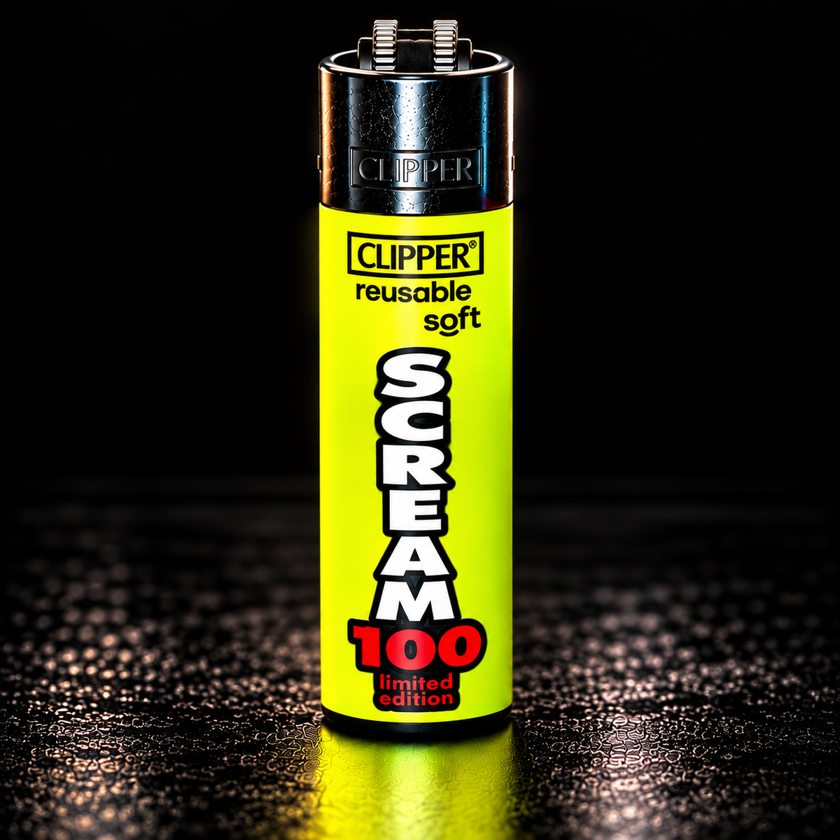 Scream 100 Clipper Feuerzeug – Limited Edition | 4 Farben