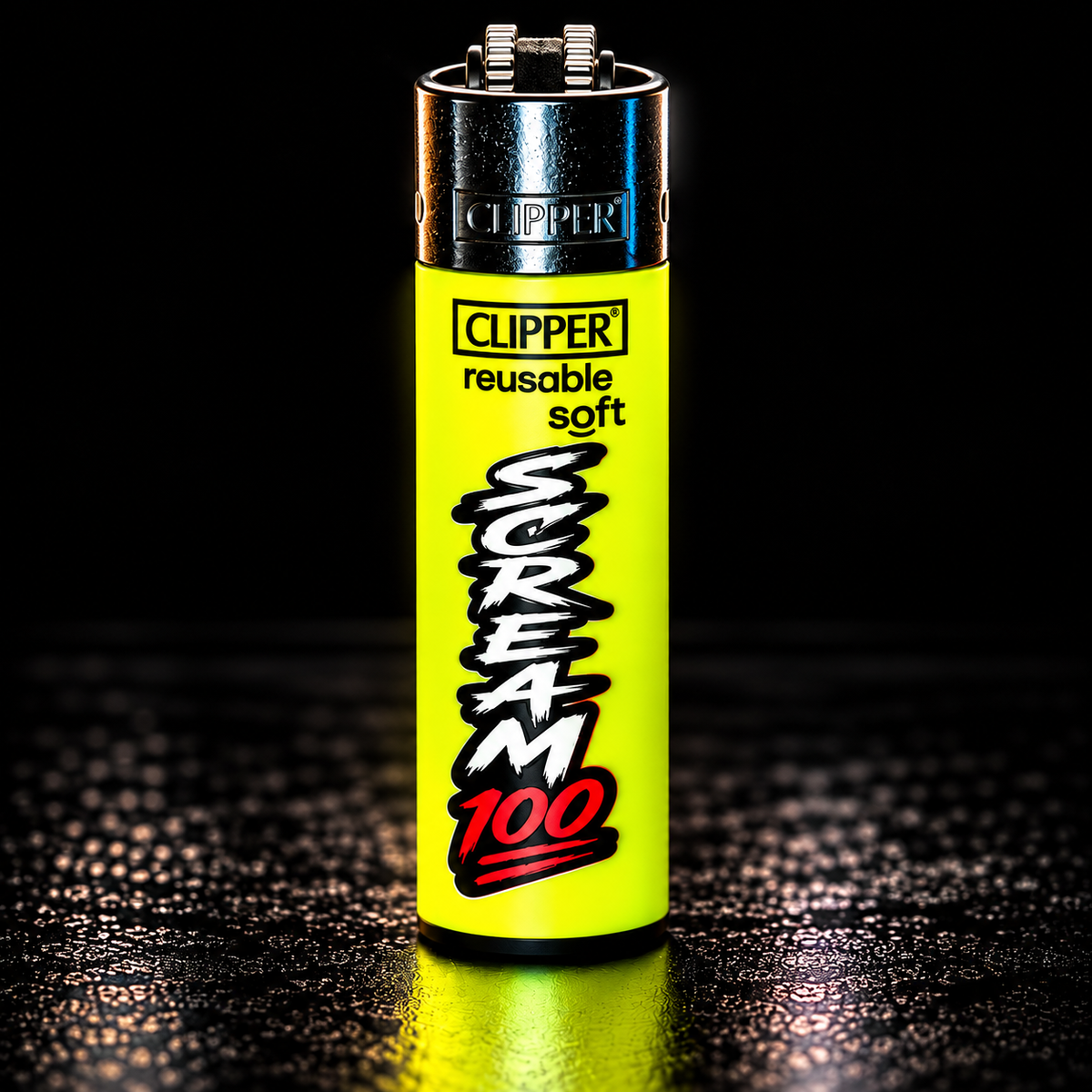 Scream 100 Clipper Feuerzeug – Pyro Edition | 4 Farben