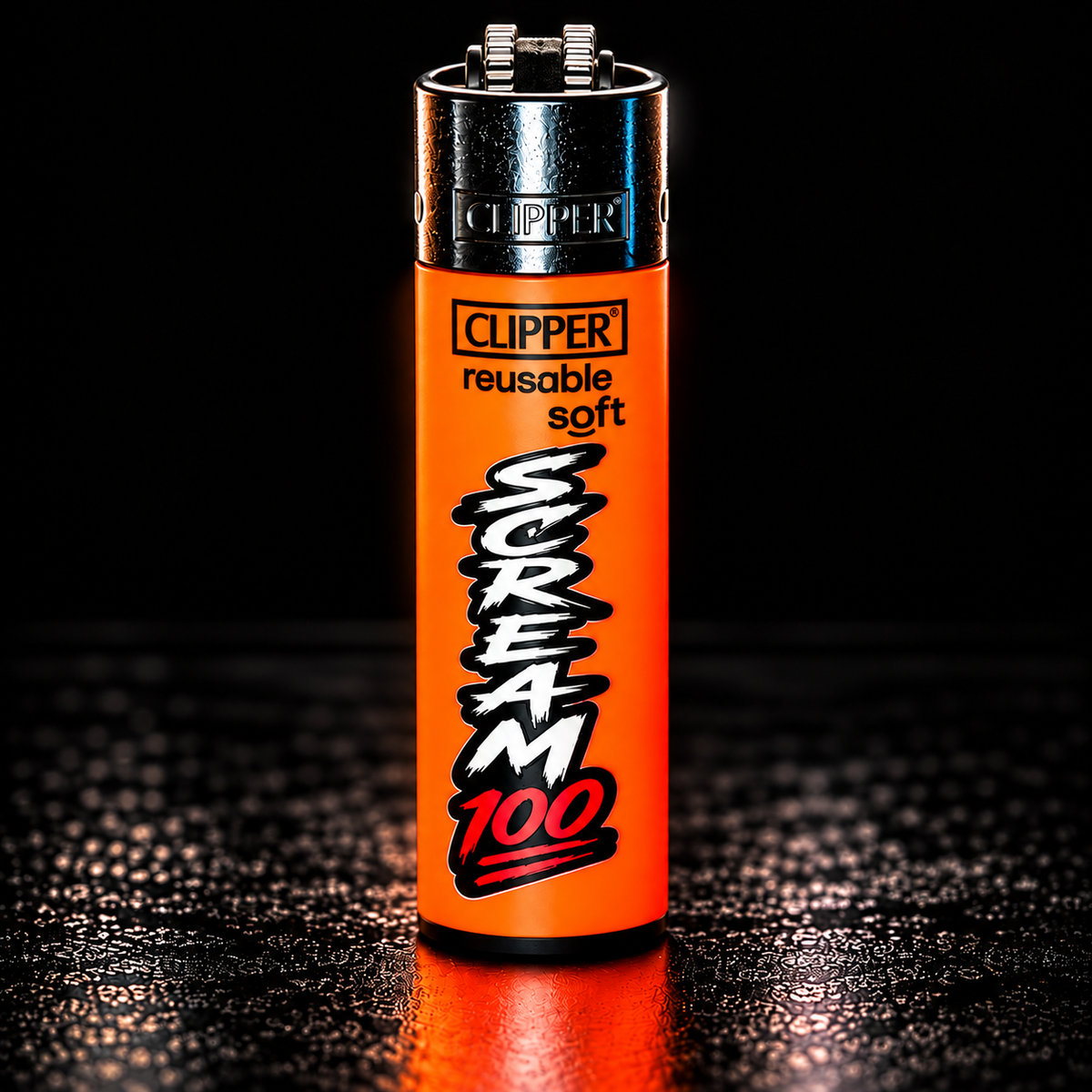 Scream 100 Clipper Feuerzeug – Pyro Edition | 4 Farben