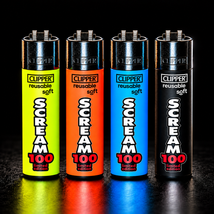Scream 100 Clipper Feuerzeug – Limited Edition | 4 Farben