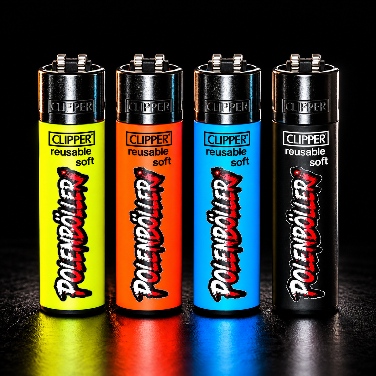 Polenböller Clipper Feuerzeug – Pyro Edition | 4 Farben